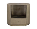 SIENA NIGHTSTAND - OVAL ANTIQUE BRASS