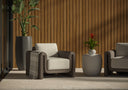 TIBI ARMCHAIR - GREY LOUIS CREAM