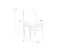 ELISA DINING CHAIR - GREY OAK NAYA CHECK BLACK