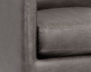 PORTMAN SWIVEL LOUNGE CHAIR - MARSEILLE CONCRETE LEATHER