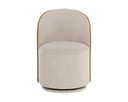 CAVOLI SWIVEL DINING CHAIR - MEG TAUPE MEG GOLD