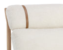 ELANOR LOUNGE CHAIR - LIGHT OAK ALTRO WHITE