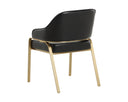 MALACHI DINING ARMCHAIR - CANTINA BLACK