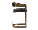 BEAUMONT COUNTER STOOL - ANTIQUE BRASS CANTINA BLACK