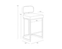 LARISSA COUNTER STOOL - BRAVO BLACK HALTON BIRCH