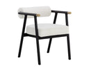 SOVA DINING ARMCHAIR - BLACK COPENHAGEN WHITE