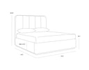 JAMILLE BED - QUEEN ECLIPSE WHITE