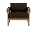 CARMICHAEL LOUNGE CHAIR - NUBUCK COCOA LEATHER