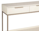 REBEL CONSOLE TABLE WITH DRAWERS - CHAMPAGNE GOLD CREAM