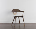 DEMI DINING ARMCHAIR - DISTRESSED BROWN