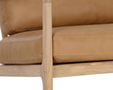 GILMORE LOUNGE CHAIR - LIGHT OAK SAHARA CAMEL LEATHER
