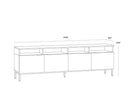 AMBROSE MODULAR STORAGE CABINET - CHAMPAGNE GOLD CREAM