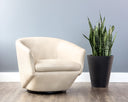 TREVISO SWIVEL LOUNGE CHAIR - BRAVO CREAM
