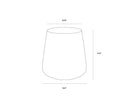 Delmor End Table - SILVER