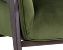 MAXIMUS LOUNGE CHAIR - MOSS GREEN