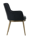 FRANKLIN DINING ARMCHAIR - VINTAGE BLACK