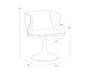 SIMONE SWIVEL DINING CHAIR - MEG ASH