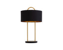 KEZNA TABLE LAMP - BLACK MARBLE MATTE BLACK