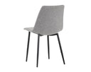 DREW DINING CHAIR - BLACK LIGHT GREY