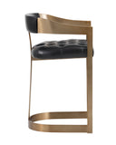 BEAUMONT COUNTER STOOL - ANTIQUE BRASS CANTINA BLACK