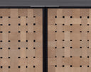 OMARI SIDEBOARD - LARGE SUEDE LIGHT TAN LEATHER
