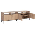 AMBROSE MODULAR STORAGE CABINET - RUSTIC OAK BLACK