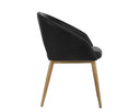 THATCHER DINING ARMCHAIR - BLACK ANTIQUE GREY