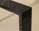 AXLE CONSOLE TABLE - MARBLE LOOK BLACK