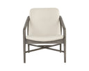 CINELLI LOUNGE CHAIR - ASH GREY ASTORIA CREAM LEATHER
