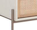 AVIDA NIGHTSTAND - CHAMPAGNE GOLD CREAMNATURAL