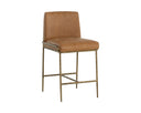 LATHAN COUNTER STOOL - TAN LEATHER