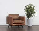 ROGERS ARMCHAIR - SHALIMAR TOBACCO LEATHER