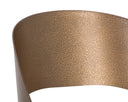 DEZIRAE COUNTER STOOL - ANTIQUE BRASS CHARCOAL BLACK LEATHER
