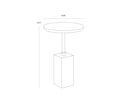 MIZANI END TABLE - MARBLE LOOK SAGE