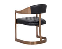 BEAUMONT DINING ARMCHAIR - ANTIQUE BRASS CANTINA BLACK