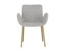LUCANO DINING ARMCHAIR - BELFAST HEATHER GREY