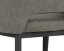 THATCHER DINING ARMCHAIR - BLACK ANTIQUE GREY