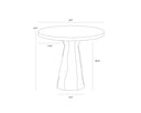 KLIFF BISTRO TABLE - TRAVERTINE LOOK NATURAL