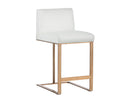 DEAN COUNTER STOOL - ANTIQUE BRASS CANTINA WHITE