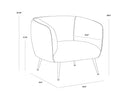 AMARA LOUNGE CHAIR - ABBINGTON NAVY