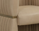 TRYOR LOUNGE CHAIR - SAHARA SAND LEATHER