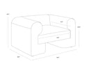 IONIC ARMCHAIR - MEG TAUPE