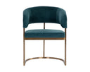 MARRIS DINING ARMCHAIR - GOLD DANNY TEAL