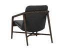 CINELLI LOUNGE CHAIR - DISTRESSED BROWN BRENTWOOD CHARCOAL LEATHER