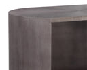 SIENA NIGHTSTAND - OVAL GUNMETAL
