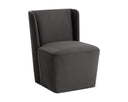 AMITA WHEELED DINING CHAIR - PICCOLO PEBBLE