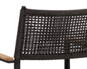 NAVA STACKABLE DINING ARMCHAIR - BLACK