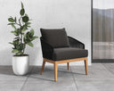 CAPRI LOUNGE CHAIR - NATURAL GRACEBAY GREY