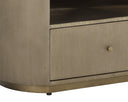 SIENA NIGHTSTAND - OVAL ANTIQUE BRASS
