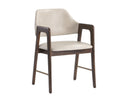 MILTON DINING ARMCHAIR - SMOKE ACACIA BRAVO CREAM